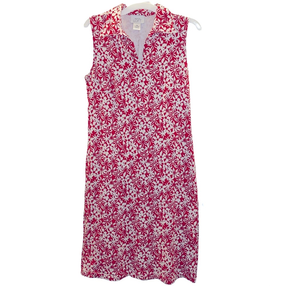 Ann Taylor Loft Sleeveless Floral Dress XS